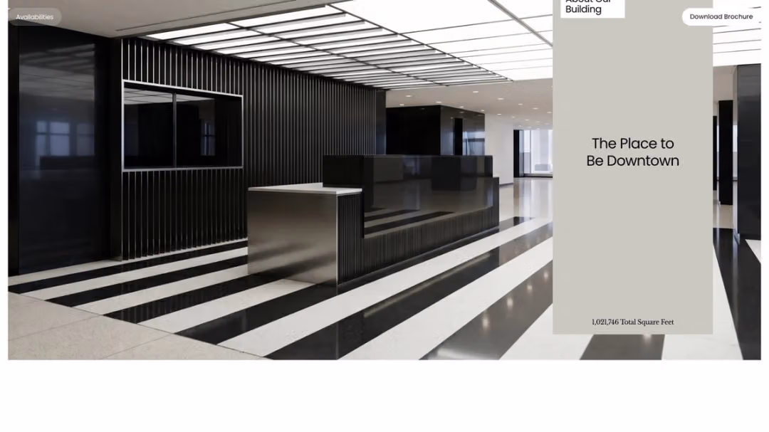 59 Maiden Lane website, desktop screen 2
