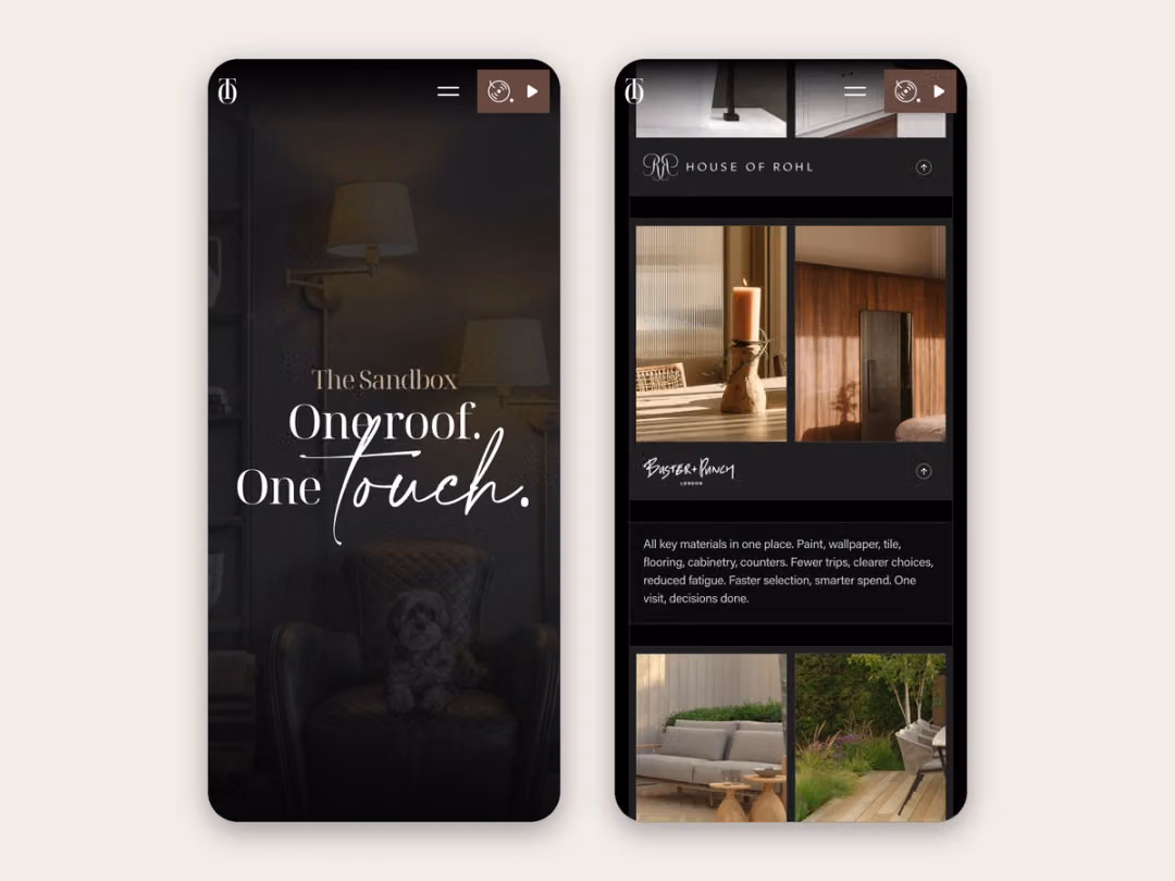 LOFT Thirty One website, mobile screen 10