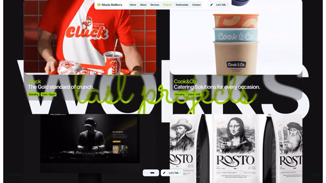 Mads Matters website, desktop screen 5