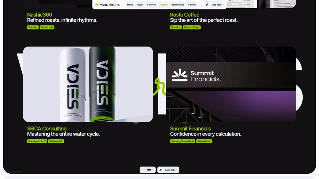 Mads Matters website, desktop screen 6