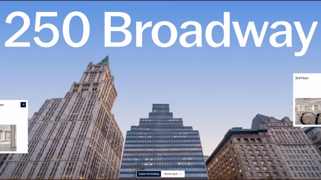 250 Broadway website, desktop screen 6